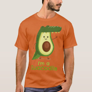 Cute Avocado Guacamole Crocodile Guacodile T-Shirt