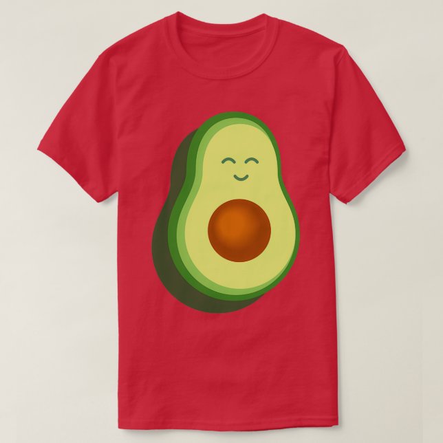Cute Avocado Happy National Avocado Day Classic TS T-Shirt (Design Front)