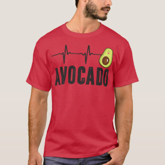 Cute Avocado Heartbeat, Vegan For Men Women, Guaca T-Shirt
