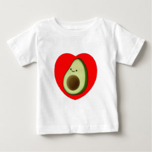 Cute Avocado In Red Heart Baby T-Shirt