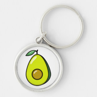 Cute Avocado Key Ring