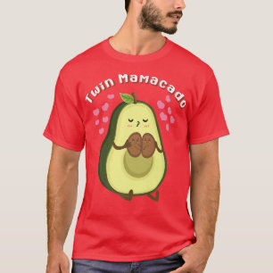 Cute Avocado Mama Fruit Pregnancy Pregnant Mom Twi T-Shirt