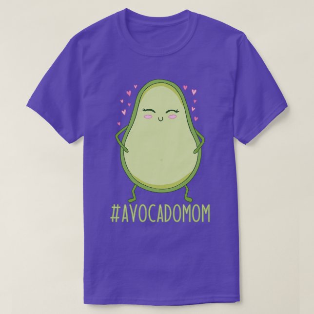 Cute Avocado Mum Vegan Avocado Lover  T-Shirt (Design Front)