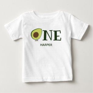 Cute Avocado One Name Baby T-Shirt