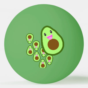 Cute Avocado Ping Pong Ball