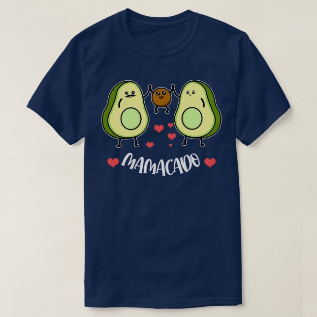 Cute Avocado Pregnancy Mamacado Mom To Be Classic  T-Shirt (Design Front)