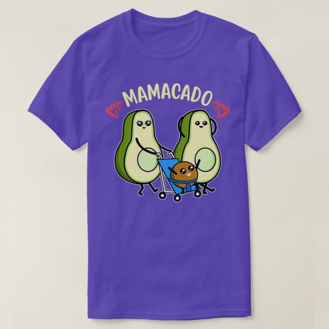 Cute Avocado Pregnancy Mamacado Mom To Be T-Shirt (Design Front)