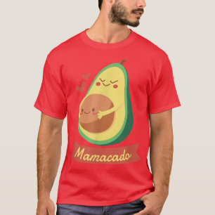 Cute Avocado Pregnant Mom Funny Mamacado Avocado M T-Shirt