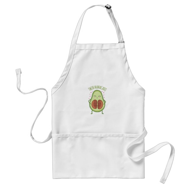 Cute Avocado Pregnant Mummy Standard Apron (Front)