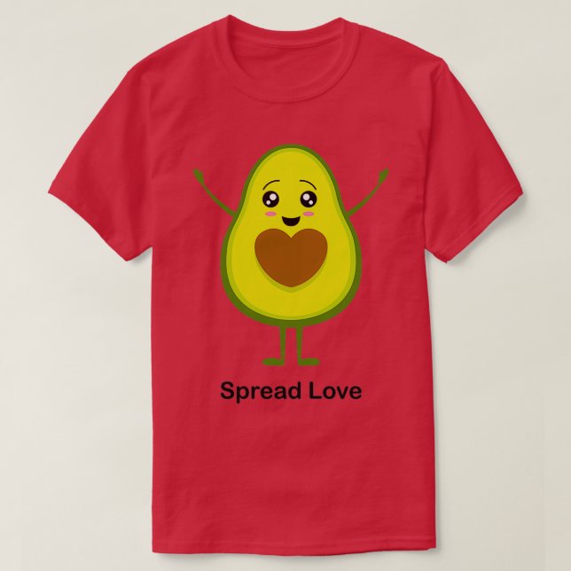 cute avocado spread love avocados T-Shirt (Design Front)