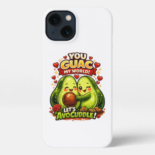 Cute Avocado Valentine’s Love Design, kawaii Love iPhone 13 Case
