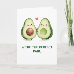 Cute Avocado Valentines Day Card