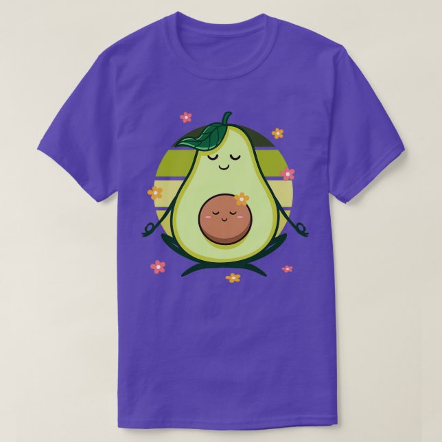 Cute Avocado Vegan T-Shirt (Design Front)