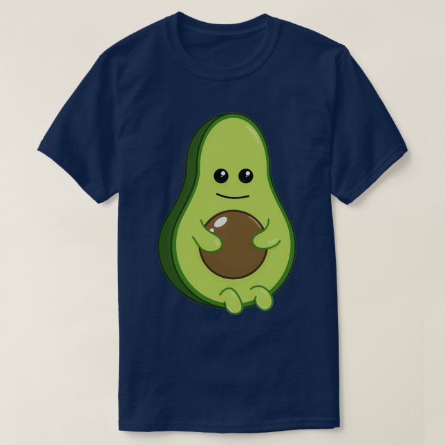 Cute Avocado Vegetables T-Shirt (Design Front)