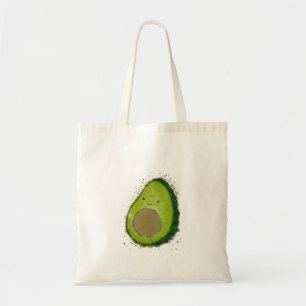 Cute Avocado Watercolor Tote Bag