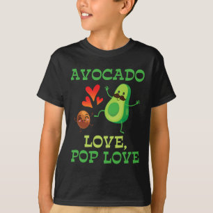 Cute Avocados Dancing Together Avocado Love Pop Lo T-Shirt