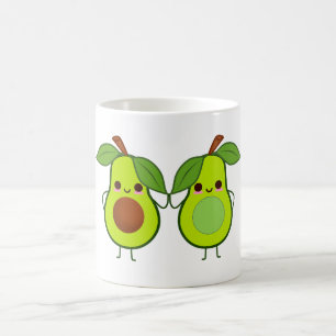 Cute Avocados holding hands mug