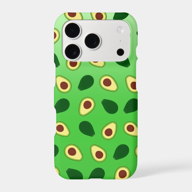 Cute Avocados slice summer green gradient Pattern (Back)