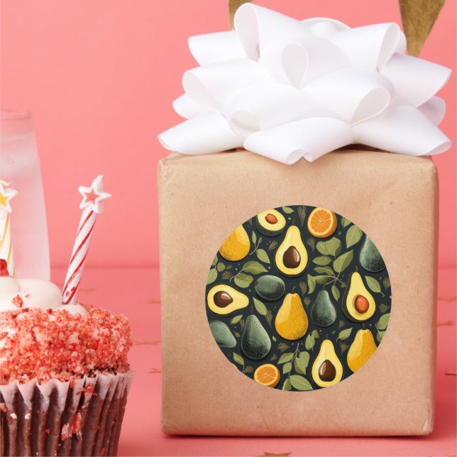 Cute avocados sticker (Party)