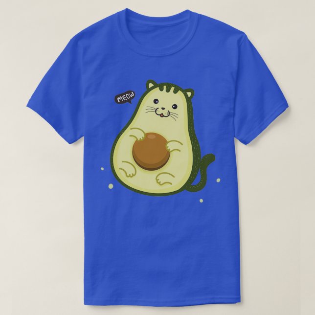 Cute AvoCat Avocado Cat T-Shirt (Design Front)