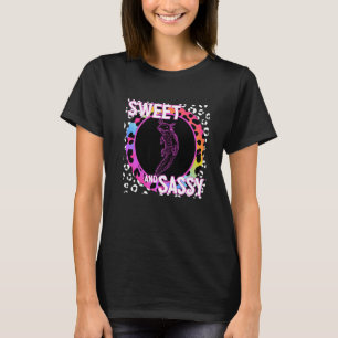 Cute Axolotl 90s Nostalgia Rainbow Leopard Print T T-Shirt