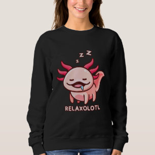 Cute Axolotl Adorable Amphibia Mexican Salamander Sweatshirt