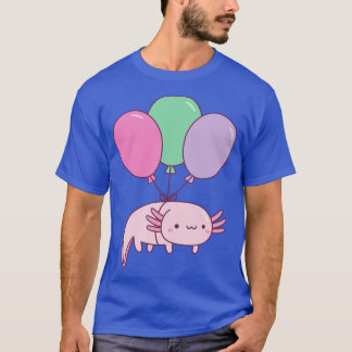 Cute Axolotl and Balloons T-Shirt