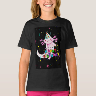 Cute axolotl birthday kids T-Shirt