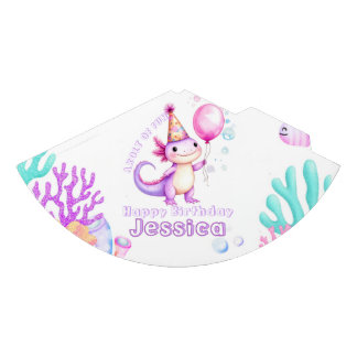 Cute Axolotl Birthday Party Hat