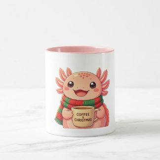 Cute Axolotl Christmas Coffee Mug