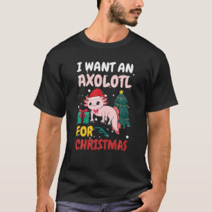 Cute Axolotl Christmas Funny Family Matching Xmas T-Shirt