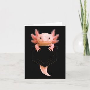 Cute Axolotl Cket Funny For Men Women Teen Kid Lon Card