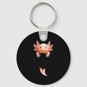 Cute Axolotl Cket Funny For Men Women Teen Kid Lon Key Ring