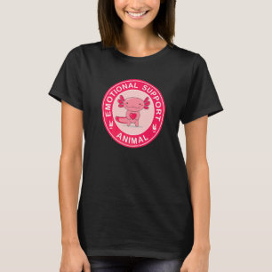 Cute Axolotl Emotional Support Animal   T-Shirt