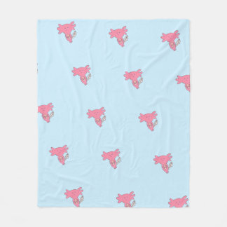 Cute Axolotl Fleece Blanket