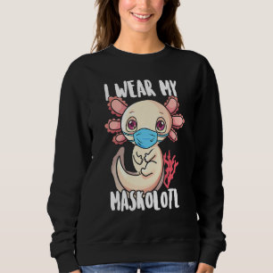 Cute Axolotl  For Kids Boys Girls   Axolotl Pun Sweatshirt