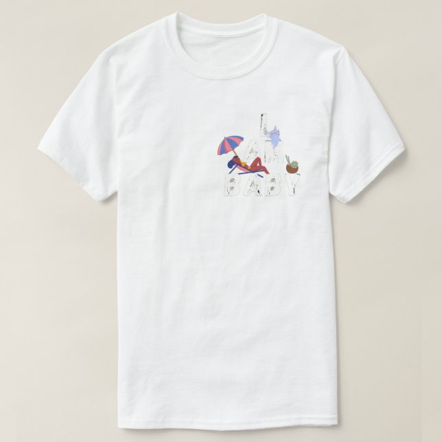 Cute Axolotl 'I Am Baby' Kawaii T-Shirt" T-Shirt (Design Front)