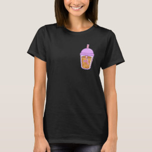 Cute Axolotl In Boba Tea T-Shirt