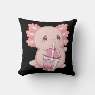 Cute Axolotl Japanese Strawberry Milk Anime Pink K Cushion