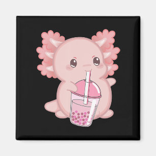 Cute Axolotl Japanese Strawberry Milk Anime Pink K Magnet
