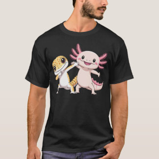Cute Axolotl Leopard Gecko Dance T-Shirt