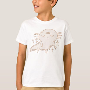 Cute Axolotl Lover Funny Axolotl Kids Men Women T-Shirt