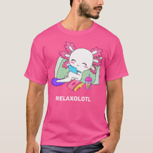 Cute Axolotl Lover Mexican Salamander Relaxolotl T-Shirt