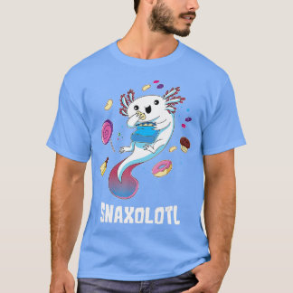 Cute Axolotl Lover Snaxolotl  (107)  T-Shirt