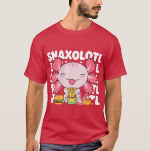 Cute Axolotl Lover Snaxolotl  (110)  T-Shirt