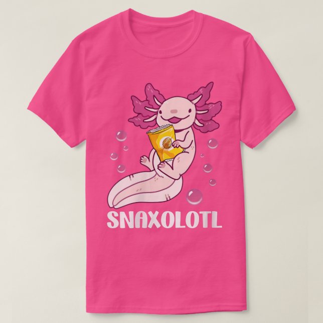 Cute Axolotl Lover Snaxolotl  (115)  T-Shirt (Design Front)