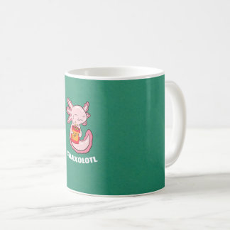 Cute Axolotl Lover Snaxolotl Kawaii Axolotl Food Coffee Mug