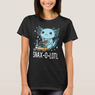 Cute Axolotl Mexican Salamander Sushi Snaxolotl T-Shirt