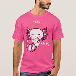 Cute Axolotl Mexican Walking Fish Amphibian Salama T-Shirt