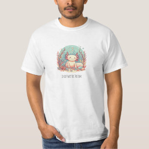 Cute Axolotl Pastel Aesthetic Illustration – Stay T-Shirt